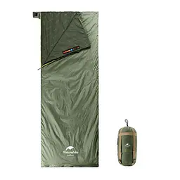 Спальник Naturehike Summer LW180 (NH21MSD09) +15°C - правий - 190см - зелений - мініатюра 3