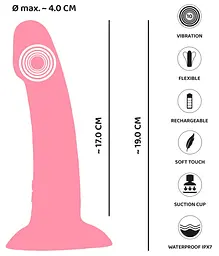 Вібратор You2Toys Heart Guy 19 см (рожевий) - мініатюра 11
