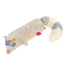Іграшка для собак Єнот з пищалкою GiGwi Plush текстиль 17 см