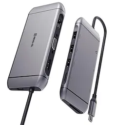 USB-Хаб Real-EL CQ-900 Space Grey UAH (EL123110003) - мініатюра 3