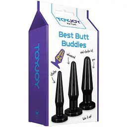Набір анальних пробок Toy Joy Best Butt Buddies (чорний) Toy Joy TOY10204 90826 - мініатюра 2