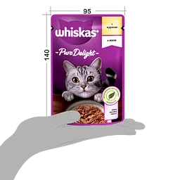 Вологий корм для котів Whiskas Pure Delight з куркою в желе 2.38 кг (28 шт. х 85 г) - мініатюра 8
