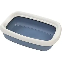 Туалет для котів з рамкою MPS Beta Small Dark Blue 43х31х12 см