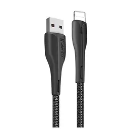 Дата кабель USB 2.0 AM to Lightning 1.0m led black ColorWay (CW-CBUL034-BK) - мініатюра 2