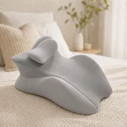 Сірий Подушка ортопедична pillow-06 / Подушка клиноподібна для сну з поліестеру / Ортопедична подушка для підтримки тіла Relax Pillow - мініатюра 5