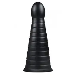 Велика анальна пробка-конус Buttr Devil Dog Butt Plug, 25,9 см, чорний