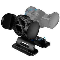 Автотримач Borofone BH142 Support pull clip (center console) Black - мініатюра 5