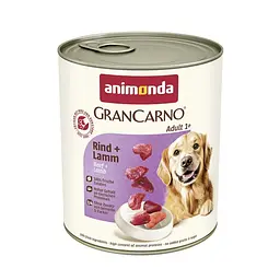 Вологий корм для собак Animonda GranCarno Adult Beef + Lamb з яловичиною та ягнятим 800 г (арт.AM-82742)