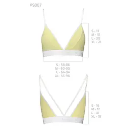 Спортивний топ з подвійними бретелями Passion PS007 TOP L, yellow - мініатюра 5