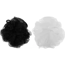 Набір губок банних Добра Господарочка Black & White 2 шт. (4820086522144) - мініатюра 2