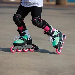 Ролики дитячі Rollerblade Microblade XT 33-36,5 Чорний-Блакитний - мініатюра 8