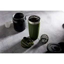 Шейкер спортивний Smart Shake Reforce Stainless Steel Army Green 900 мл - мініатюра 3