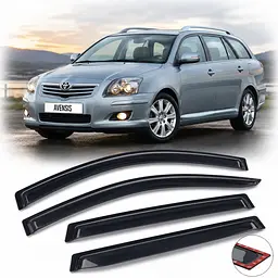 Дефлектори вікон ветровики для Toyota Avensis II (T250) 2003-2009 Wagon Скотч 3M (AMT23603)
