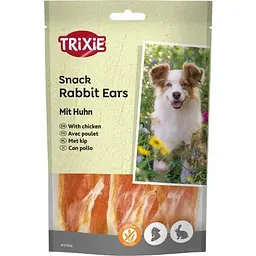 Ласощі для собак Trixie Premio Rabbit Ears Вушка кролика та філе курки 80 г