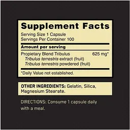 Потенцер Optimum Nutrition Tribulus 625 мг 100 капсул - мініатюра 4