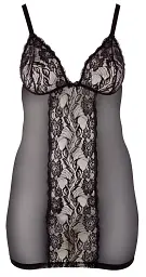 Сорочка Cottelli Curves Lingerie, XL (чорний) - мініатюра 5
