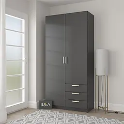 Шафа розпашна Idea Д-116 Антрацит