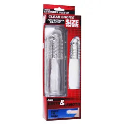 Насадка на пеніс Size Matters Clear Choice Penis Extension Sleeve, 17.7 см (прозорий) - мініатюра 4