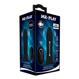 Анальна пробка Mr. Play Remote Control 13.8 см (чорний) - мініатюра 3