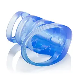 Віброкільце CalExotics Couples Pleasure Cage, 6х3 см (блакитний)