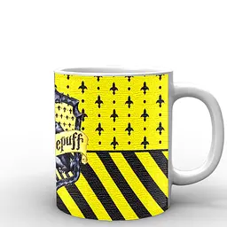 Кухоль GeekLand Harry Potter Гаррі Поттер Hufflepuff HP.02.005 330 мл білий - мініатюра 3