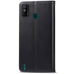 Шкіряний чохол-книжка GETMAN Gallant (PU) для TECNO Spark 6 Go Чорний - мініатюра 2