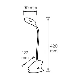 Настільна лампа Eurolamp LED-TLB-3W(P)USB - мініатюра 2