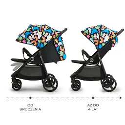 Прогулянкова коляска Kinderkraft Grande Plus Happy Shapes - мініатюра 2