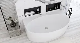 Ванна акрилова пристінна Rea Malta 170x88 white REA-W3003, Білий - мініатюра 3