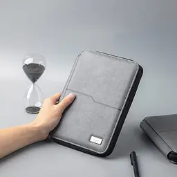 Блокнот для конференцій Fizz Business Zipper Bag Grey (6930114521372) [106561] - мініатюра 3