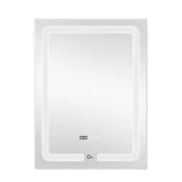 Дзеркало Qtap Mideya з антизапотіванням (DC-F937) 600x800 QT2078F937W, Білий - мініатюра 3