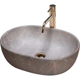 Умивальник Rea Lara 35x48,5 beige (REA-U9887), Бежевий