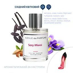 Парфумована вода Sexy Miami Avenue des Parfums 50 мл - мініатюра 2