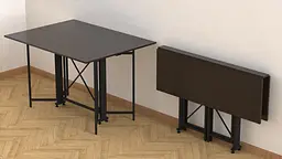 Стіл-книга трансформер Спайдер Ferrum-decor 750x1150x880 Чорний метал ДСП Венге Магія 16 мм (FRD-105632) - мініатюра 7