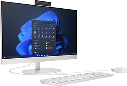 Моноблок HP 23.8 ProOne 240 G10 FHD IPS/Intel i3-N300/16GB/512SSD/UMA/DOS/Shell White (A55B6ET) - мініатюра 3