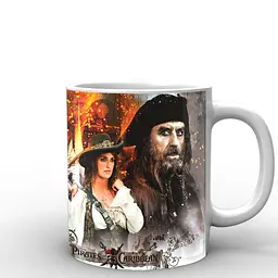 Кухоль GeekLand Pirates of the Caribbean Пірати Карибського моря персонажі PC.02.007 330 мл білий - мініатюра 3