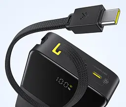 Зовнішній акумулятор Baseus EnerFill FC51 Bipow2 Pro 20000mAh with Built-in USB-C Cable E0027701 - мініатюра 2