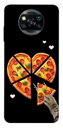 Чохол Demsky Pizza Love Cat для Xiaomi Poco X3 NFC / Poco X3 Pro