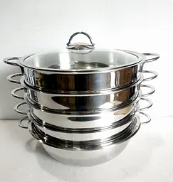 Мантоварка-пароварка O.M.S. Collection 6090 C-30 см 6,4 л - мініатюра 6