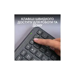 Клавіатура Logitech K950 Bluetooth/Wireless UA Graphite (920-012465) - мініатюра 7