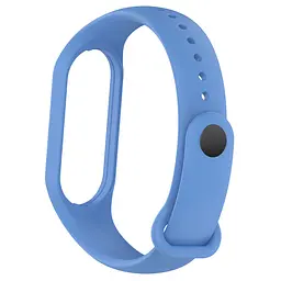Силіконовий ремінець для фітнес браслетів Xiaomi Mi Band 5/6/7, Silicone, jean blue, зі зручною застібкою, на фітнес трекер та смарт годинник, ArmorStandart (ARM61906) - мініатюра 2