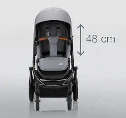 Коляска прогулянкова Britax-Romer Smile III Space Black/Brown Handle (2000034645) - мініатюра 7