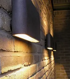 Підсвітка Brille LED фасадна IP65 AL-290/2х3W COB BK - мініатюра 5