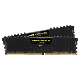 Модуль пам'яті для комп'ютера DDR4 16GB (2x8GB) 2400 MHz Vengeance LPX Black Corsair (CMK16GX4M2A2400C14) - мініатюра 2