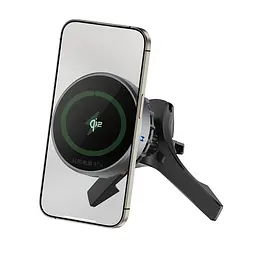 Холдер тримач + бездротове зарядне Wiwu CH-319 Qi2.0 Car Wireless Charger - мініатюра 2