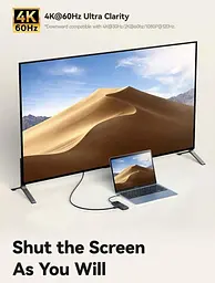 Хаб-адаптер Baseus Dual Fast Charging 6-in-1 Hub Usb-C to HDMI 4K + 2xUsb-A + 3xUsb-C - мініатюра 7