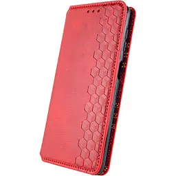 Чохол-книжка GETMAN Cubic Cover Case для Redmi 13C / Poco C65 Red [100963] - мініатюра 2