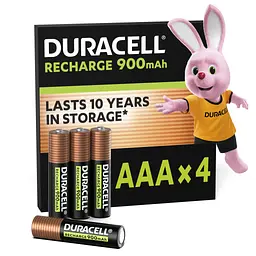 Акумулятор Duracell AAA HR03 900mAh * 4 (5005015)