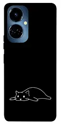TPU чохол Demsky Lazy cat для TECNO Camon 19 (CI6n) / 19 Pro (CI8n)