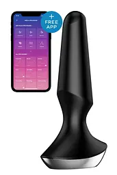 Анальна смарт-пробка Satisfyer Plug-ilicious 2, 14х3 см, чорна